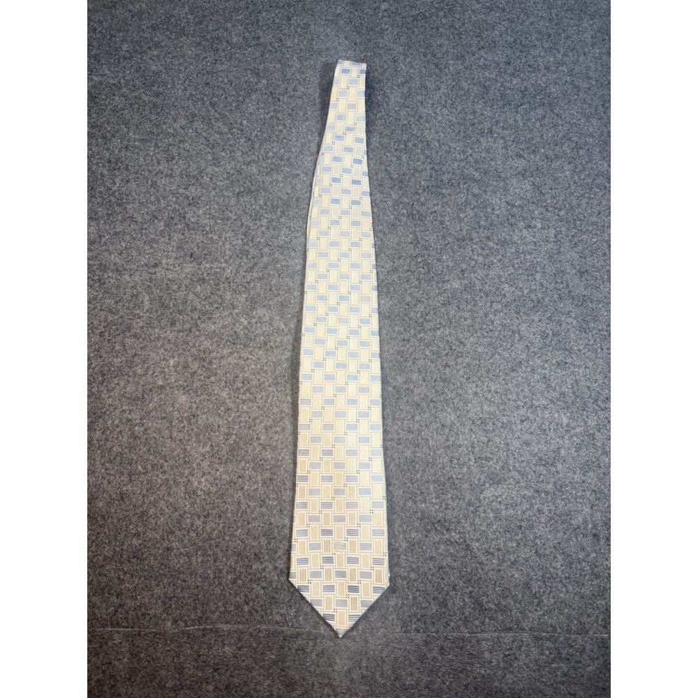 Daks London 100% Silk‎ Geometric Pattern Necktie
